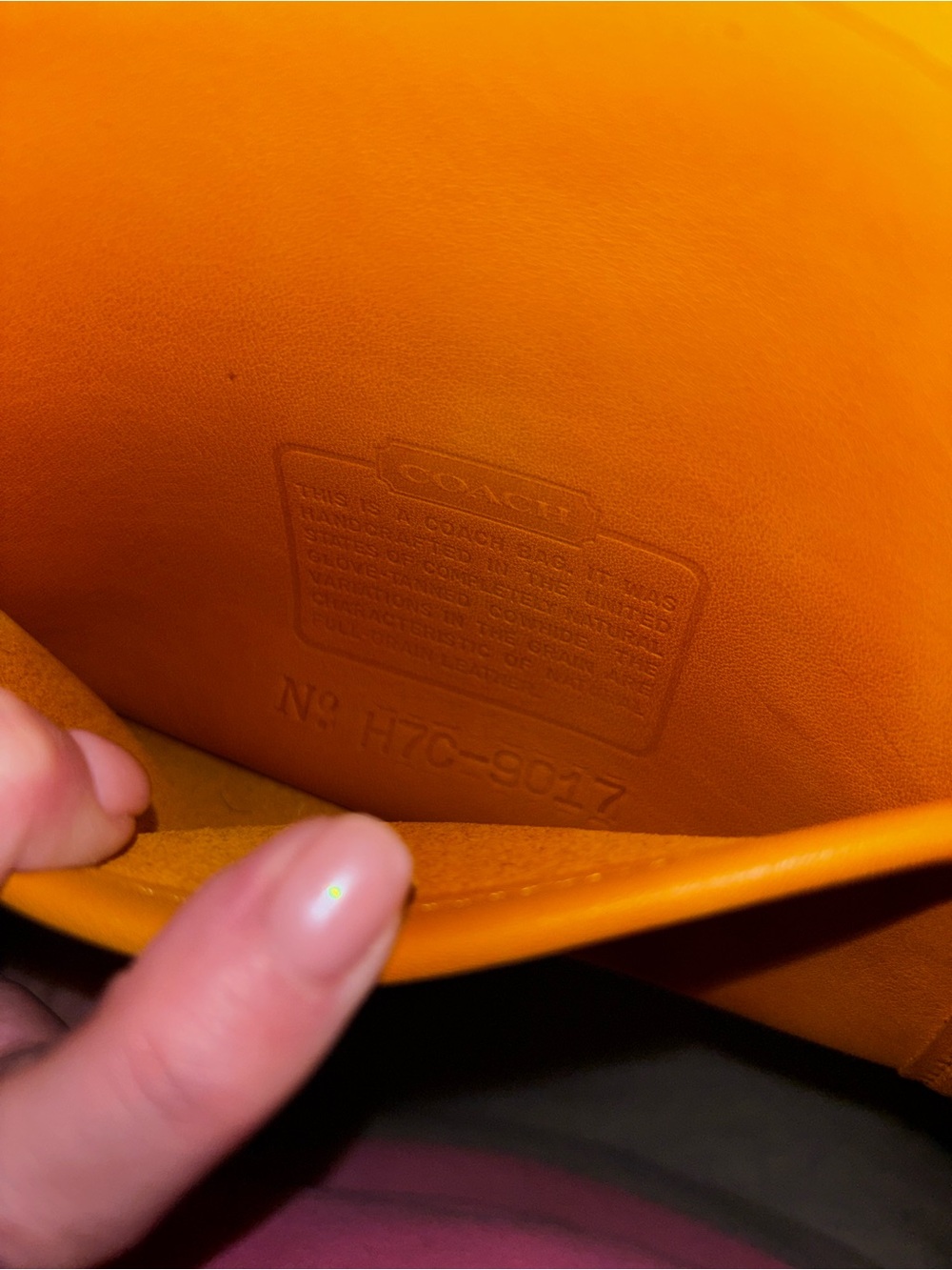 Yellow vintage legacy Abbie coach Crossbody Leather Bag - Picture 3 of 3